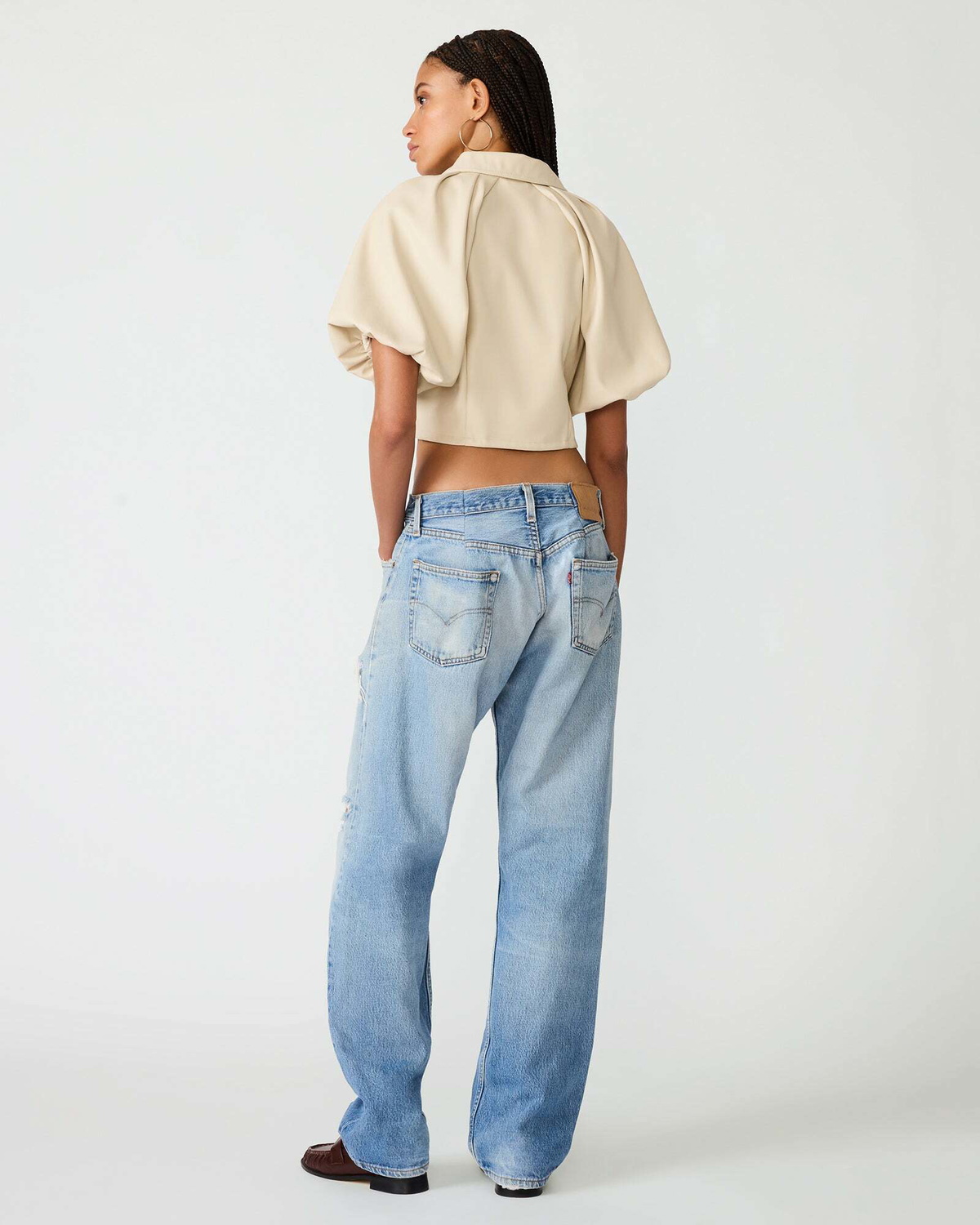 Steve Madden Reece Top in Bone