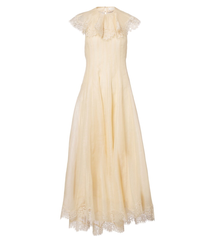 Photo: Zimmermann Ascent Flutter linen and silk cocktail dress