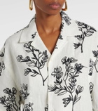 Jacquemus Jean floral linen bowling shirt