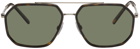 Dolce & Gabbana Tortoiseshell Aviator Sunglasses