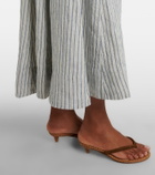 Polo Ralph Lauren Striped linen midi dress