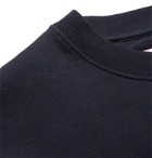 Martine Rose - Logo-Embroidered Loopback Cotton-Jersey Sweatshirt - Blue