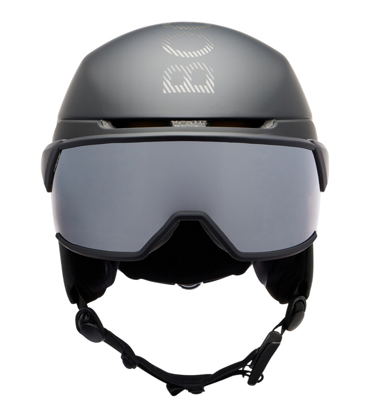 Photo: Bogner Logo leather-trimmed ski helmet