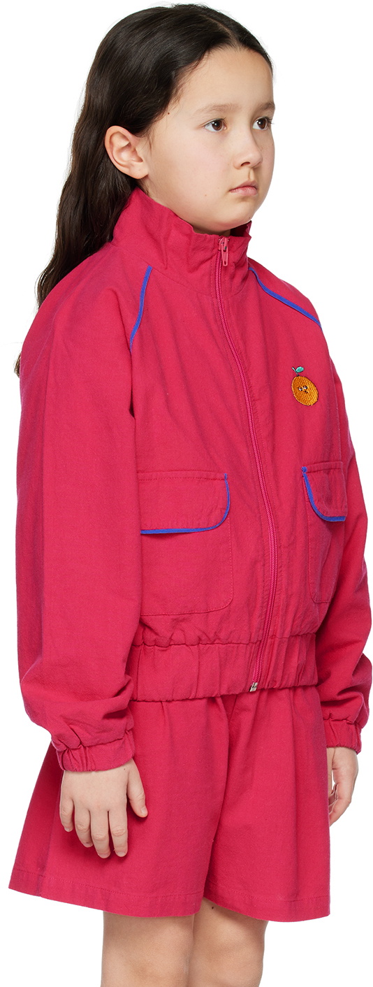 The Campamento Kids Pink Embroidered Jacket The Campamento