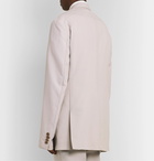 Givenchy - Oversized Double-Breasted Wool Suit Jacket - Gray