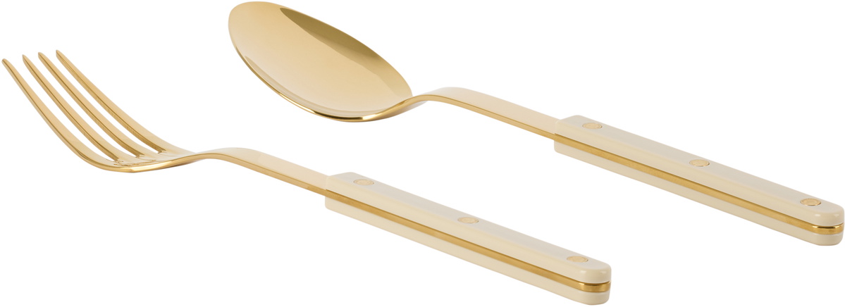 Sabre Gold & Beige Bistrot Solid Serving Set