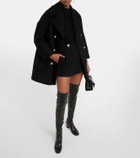 REDValentino High-rise wool-blend skort