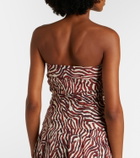 Proenza Schouler White Label Maisy printed cotton-blend tube top
