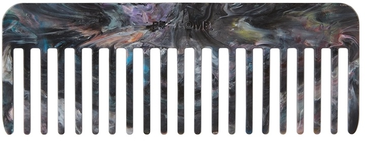 Photo: RE=COMB Black & Multicolor Large Recycled Comb