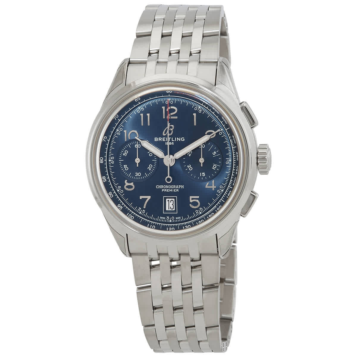 Breitling Premier B01 Chronograph 42 Automatic Chronometer Blue Dial Unisex Watch AB0145171C1A1