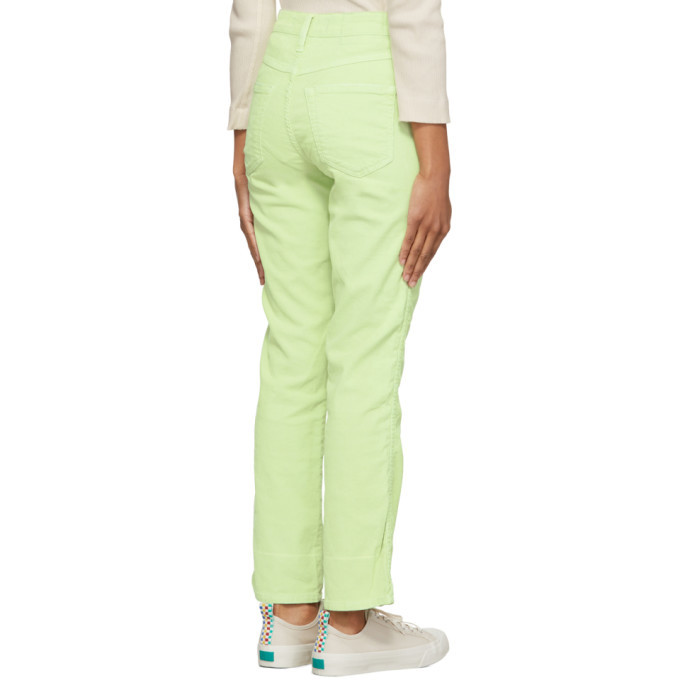 Amo Green Corduroy Bella Trousers