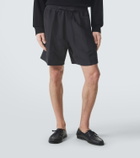 Umit Benan Julian linen and silk Bermuda shorts