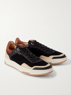 DUNHILL - Court Elite Lux Suede and Leather Sneakers - Black