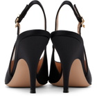 Gianvito Rossi Black Sofia Sling Heels