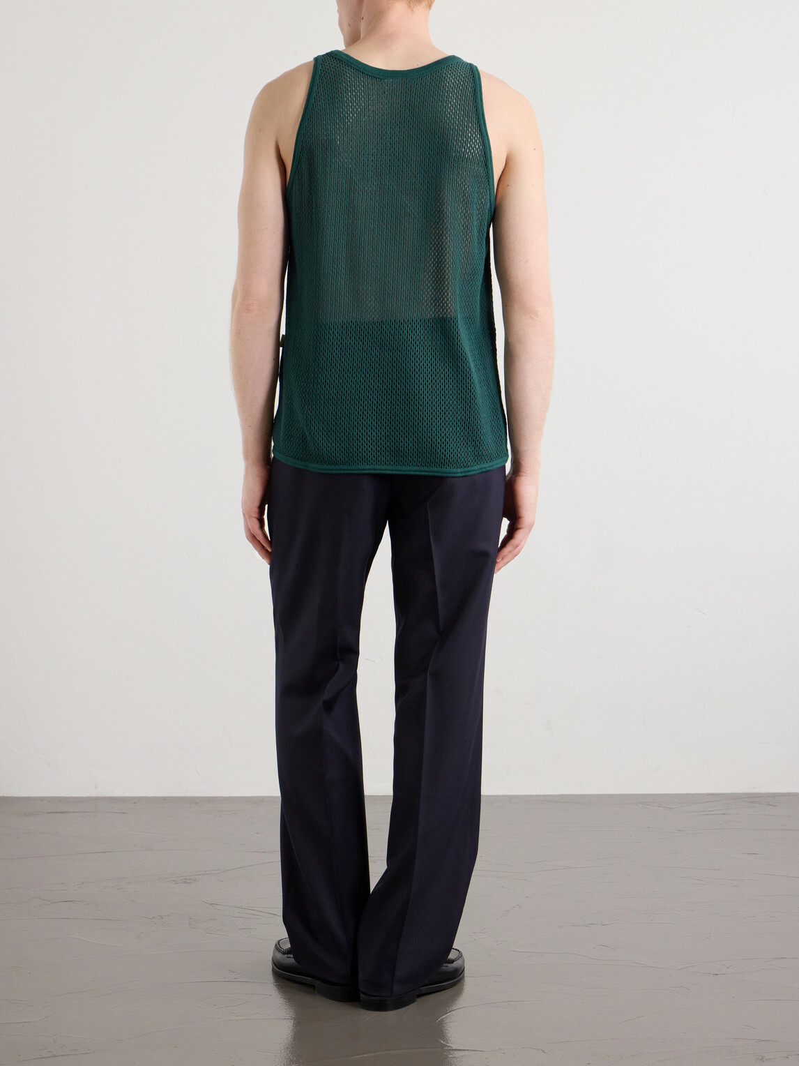Aimé Leon Dore - Open-Knit Cotton Tank Top - Green