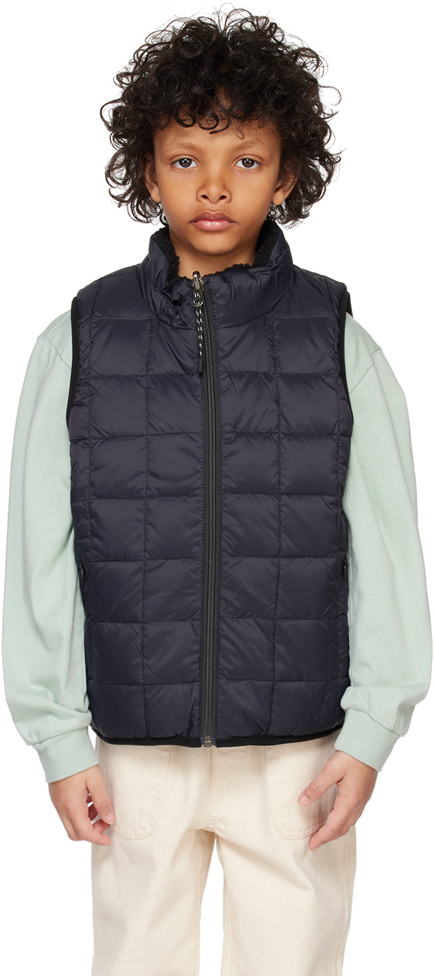 Black Quilted Short Vest (Kids) main image 0