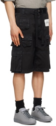 Dolce & Gabbana Black Cargo Shorts