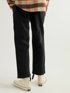 Folk - Assembly Brushed Cotton-Twill Trousers - Black