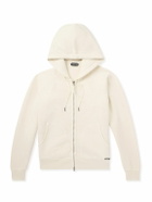 TOM FORD - Slim-Fit Cotton-Jersey Zip-Up Hoodie - Neutrals