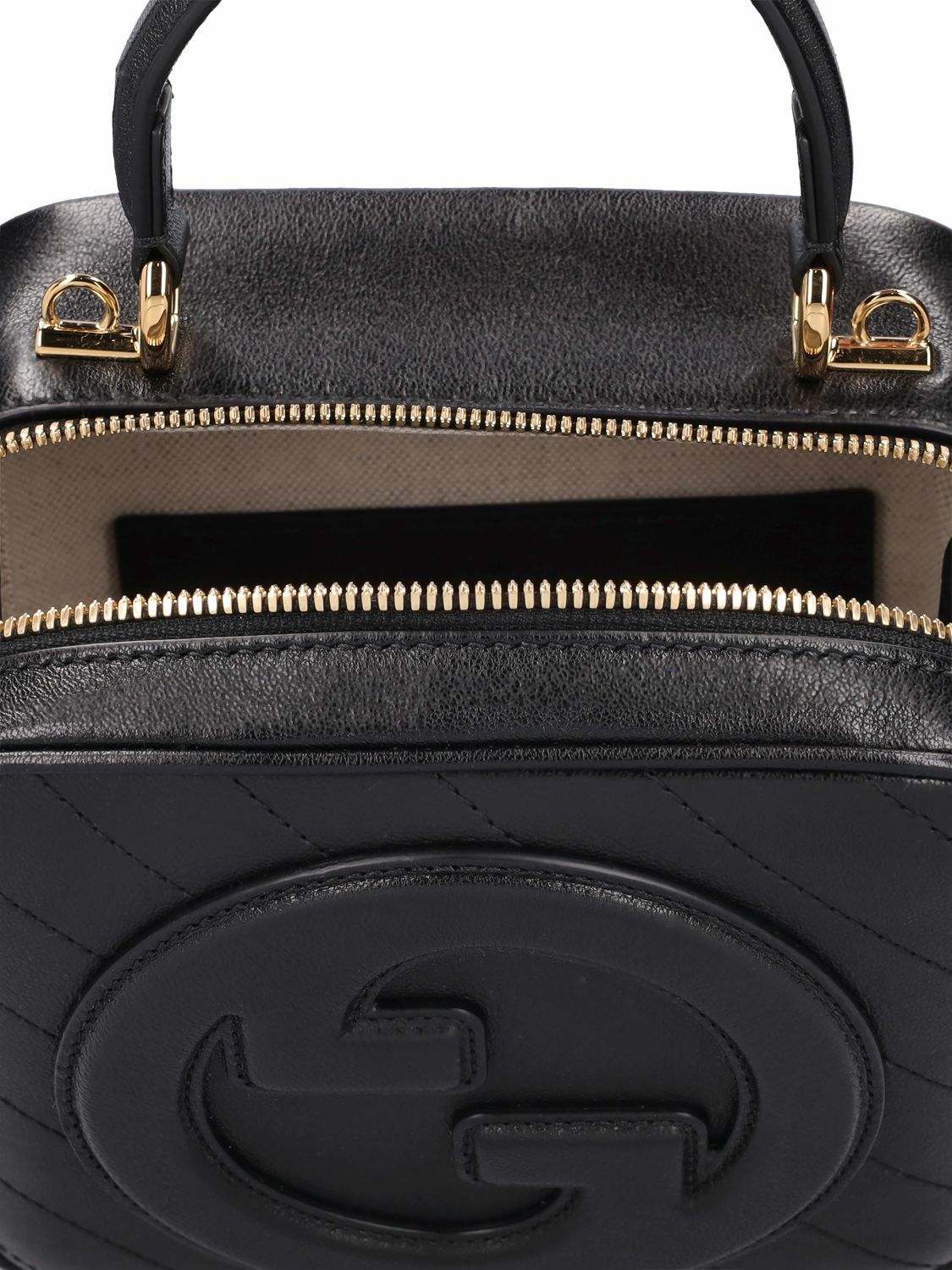GUCCI - Blondie Leather Top Handle Bag