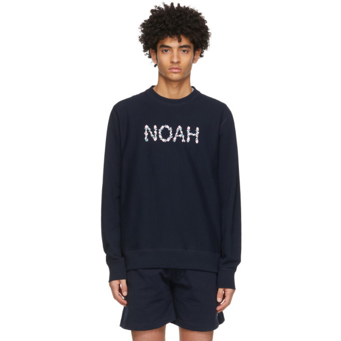 Noah Navy Lightweight Tulip Sweatshirt Noah NYC