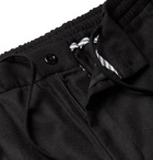 Rubinacci - Tapered Virgin Wool-Flannel Trousers - Black