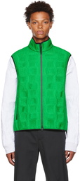 Bottega Veneta Green Shirring vest