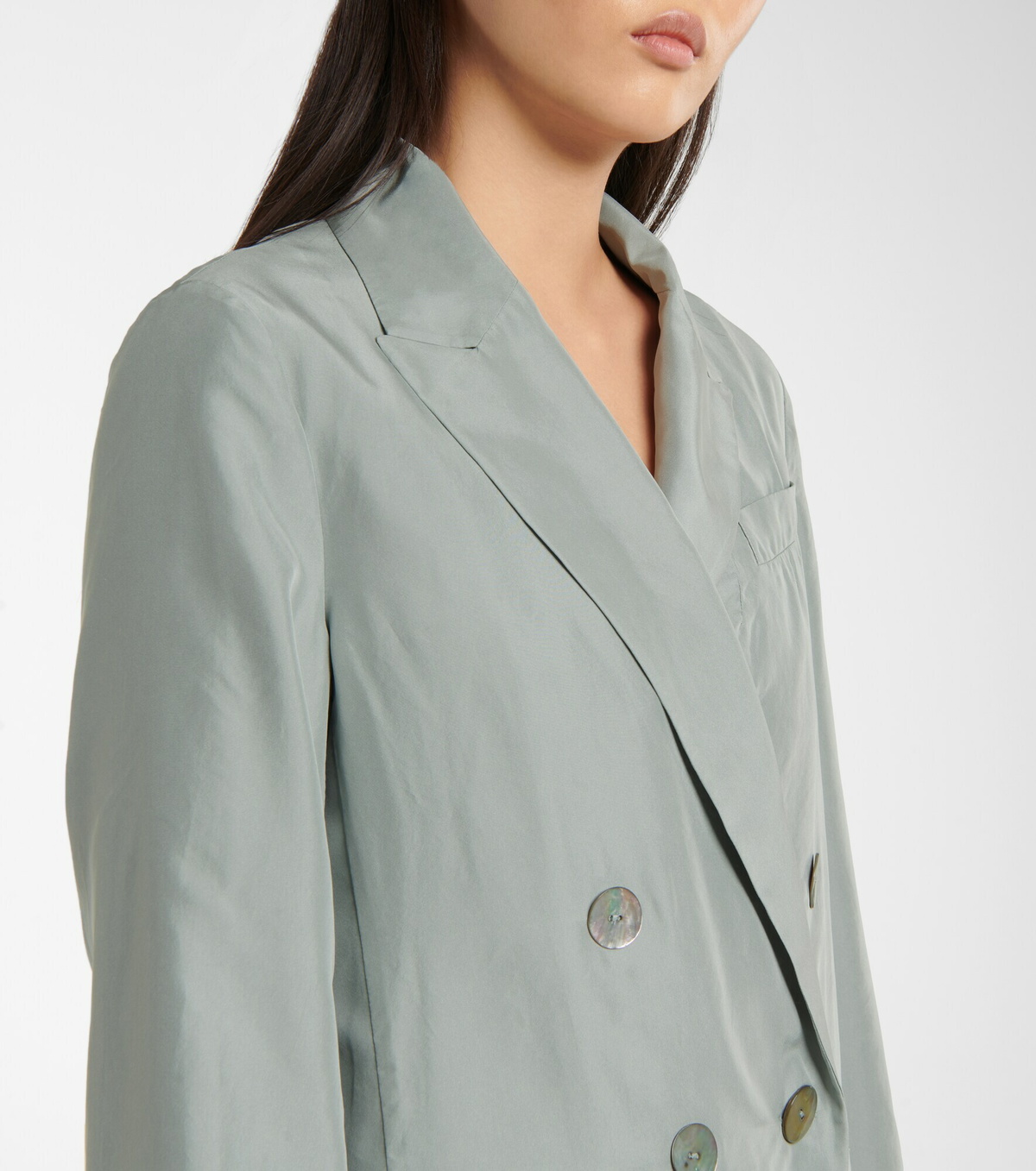 Veste Blazer Femme VINCE - Lin Crème, Poches Soie - Taille US4/S - Neuve Avec étiquettes