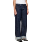 KHAITE Indigo Karo Jeans