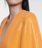Halpern Sequined minidress