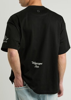 Wooyoungmi Logo-embroidered Cotton T-shirt Black