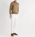 TOM FORD - Slim-Fit Sea Island Cotton Sweater - Neutrals