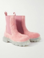 Rick Owens - Beatle Bozo Calf Hair Chelsea Boots - Pink
