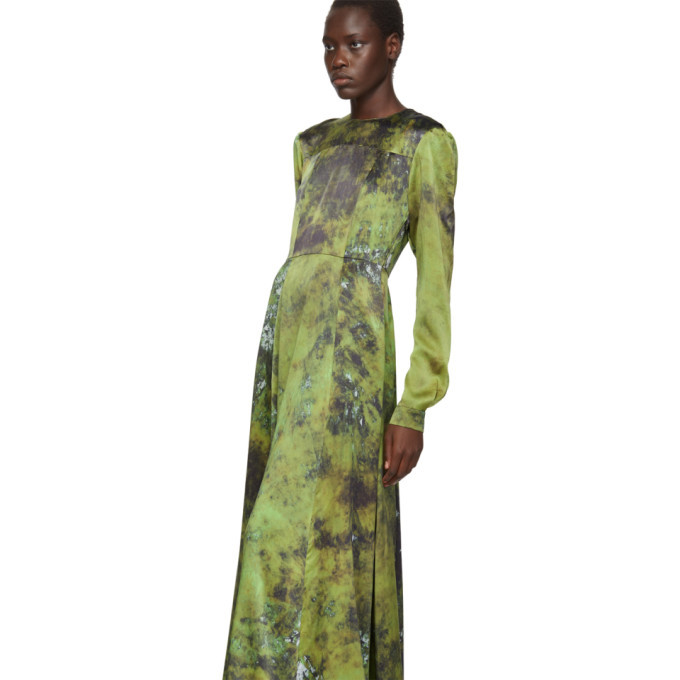 green emerald velvet dress Green Checked Ruffle Bib Dress