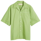 Marni Men's Pocket Logo Vacation Shirt in Kiwi