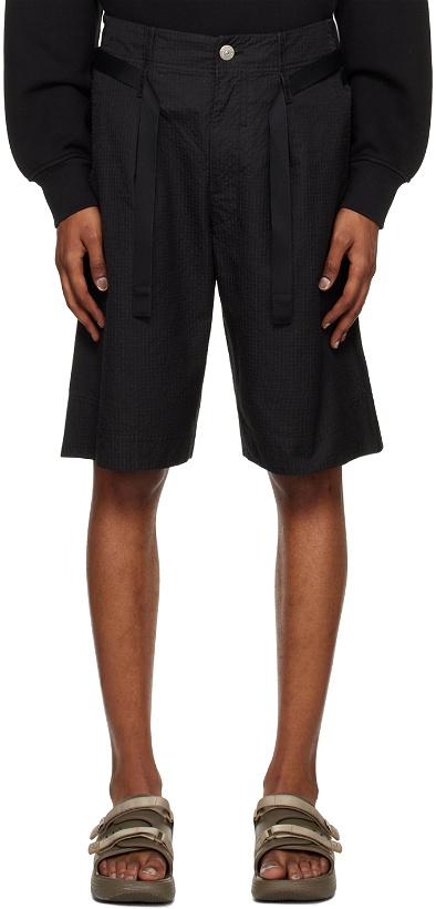 Photo: Stone Island Shadow Project Black Belted Shorts