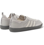 adidas Consortium - C.P. Company Samba Suede-Trimmed Nylon Sneakers - Men - Gray