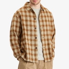 Café Mountain Men's Easy Check Jacket in Ochre