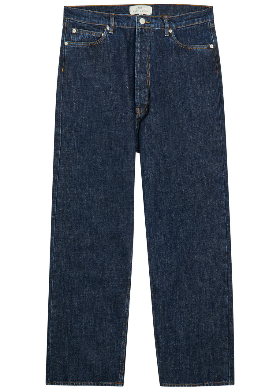 Studio Nicholson Men's Paolo Denim Volume Pants in Fawn Studio