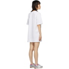 Champion Reverse Weave White Central Script Logo Dress
