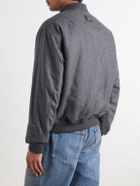 Dolce&Gabbana - Wool-Flannel Bomber Jacket - Gray