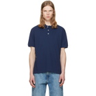 A.P.C. Navy Cotton Piqué Polo