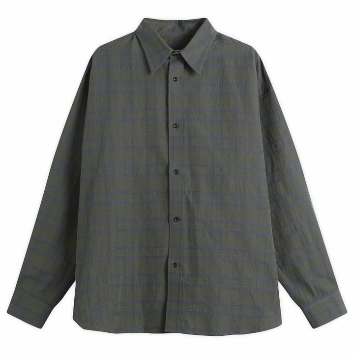 Photo: Sage Nation Men's Chisholm Check Shirt in Grey/Yellow Check