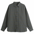 Sage Nation Men's Chisholm Check Shirt in Grey/Yellow Check