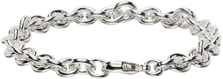 HANREJ Silver Anchor Bracelet