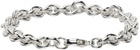HANREJ Silver Anchor Bracelet