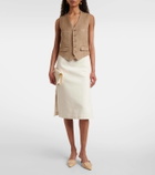 Ralph Lauren Collection Holland linen tweed vest