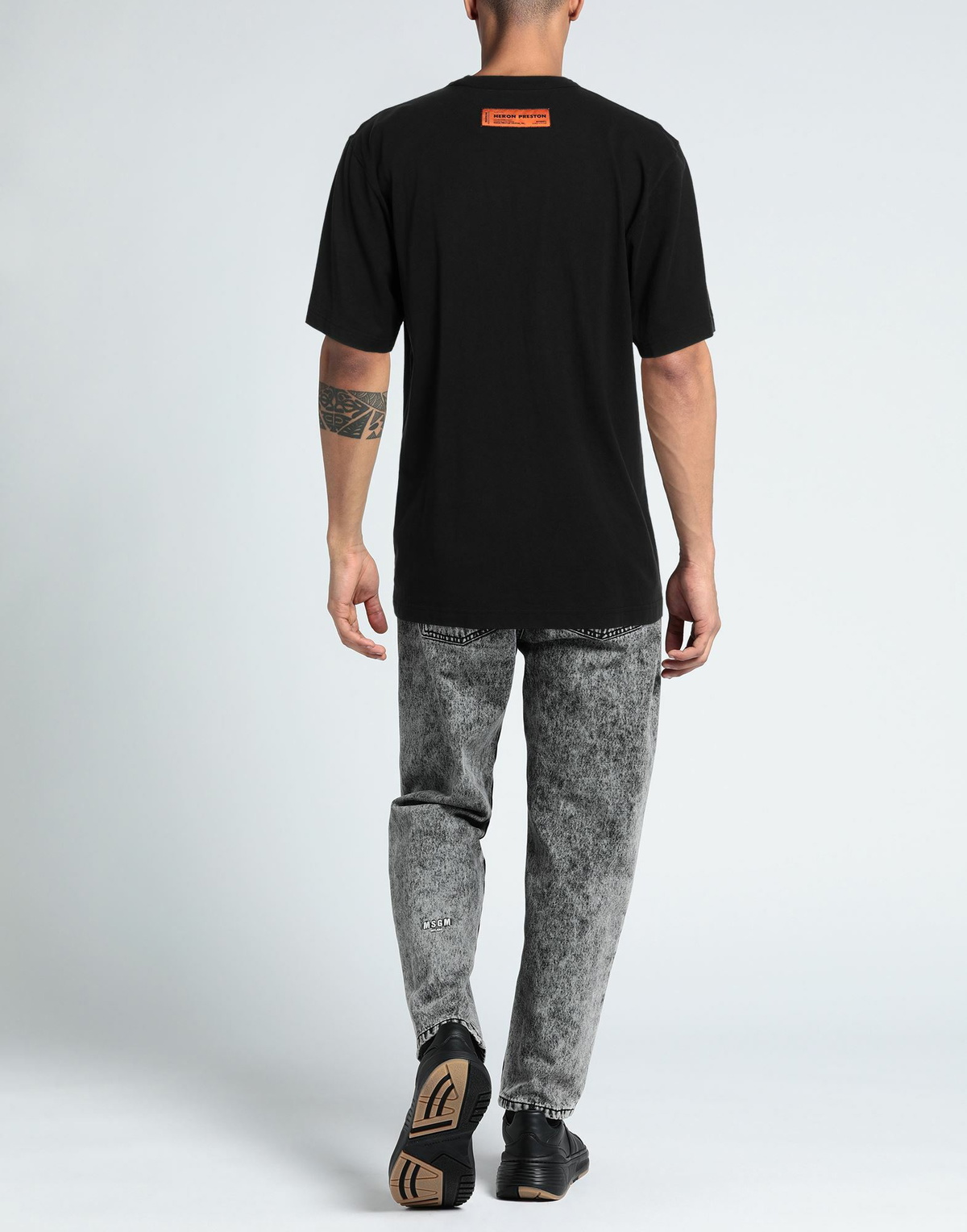 Heron Preston Mens T-shirt in Black
