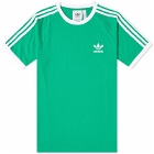 Adidas Men's 3 Stripe T-Shirt in Green