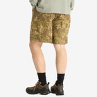 Brain Dead Men's Twill Climber Shorts in Leaf Camo
